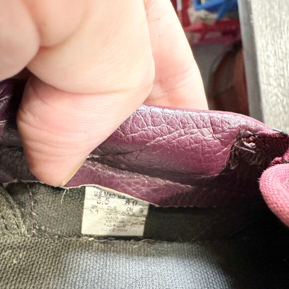 Vans Women Burgundy Vans Off The Wall Slip On Sneakers Shoes Size 8 - Picture 5 of 5